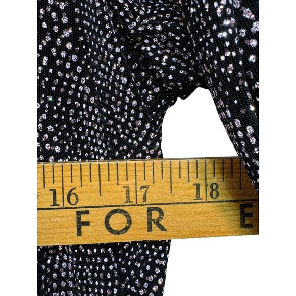 Onyx Nite Womens Beaded Long Sleeve Tank & Jacket Small Black & Pink Silver Glit - Picture 8 of 14